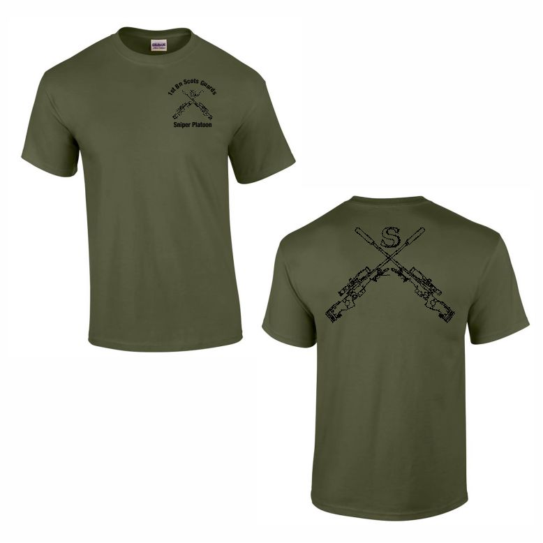 1st Battalion Scots Guards - B Company - Sniper Platoon Cotton Teeshirt